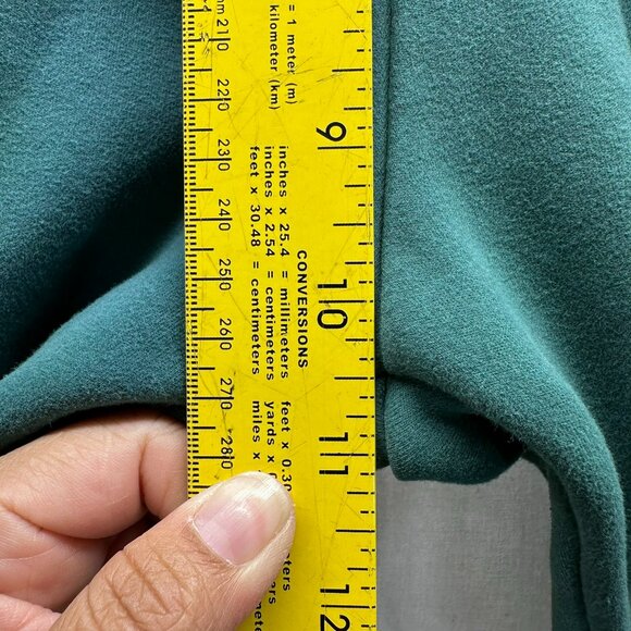 Zyia Active Hooded Sweatshirt and Relaxation Sweats Set Color Pine Kangaroo Pock - Picture 14 of 15